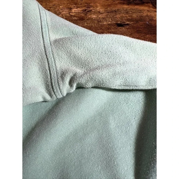 Classic Elements Mint Green Blouse Plus Size 24/26W Flower Embroidered Cotton - Picture 8 of 8